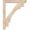 Ekena Millwork Merced Arts and Crafts Smooth Bracket w/ Offset Brace, Douglas Fir, 5 1/2"W x 34"D x 42"H BKT0604X34X42MRC03SDF - alternate 4